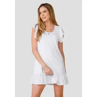RUTTA - Vestido Corto Mujer Blanco 101039