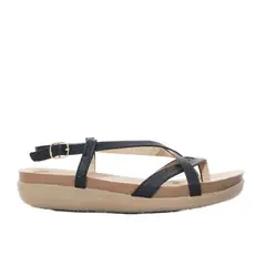 ZAVATTY - Sandalia plana para mujer 005-Z83 NEGRO