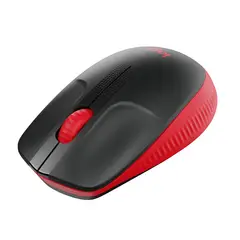 LOGITECH - Mouse Inalámbrico Full Size Confortable M190 Rojo