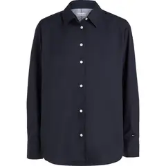 TOMMY HILFIGER - Camisa Oversize Con Logo Bordado