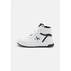 CALVIN KLEIN - Tenis Blanco Altas Con Cordones Para Niño