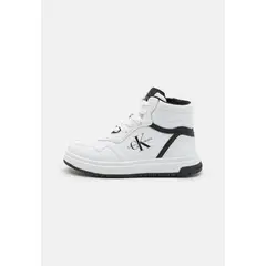 CALVIN KLEIN - Tenis Blanco Altas Con Cordones Para Niño
