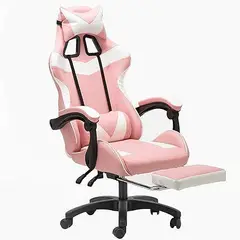 GENERICO - SILLA GAMER ESCRITORIO AJUSTABLE CON REPOSAPIERNAS