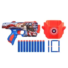 HASBRO - Lanzador Nerf Marvel Capitán América
