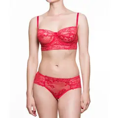SCHERZO LINGERIE - Conjunto Lenceria SCHERZO Adagio 4 Sensual Sin Liguero Rojo