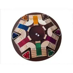 GENERICO - JUEGO DE MESA PARQUES 3D DE 6 PUESTOS EN PINO