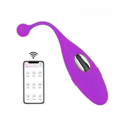 GENERICO - Huevo Vibrador Inalámbrico Bluetooh con APP Morado
