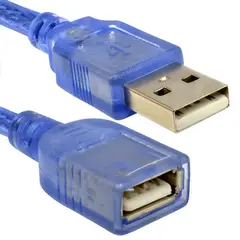 GENERICO - Cable Extensión Usb 2.0 De 3mts Macho A Hembra Blindado
