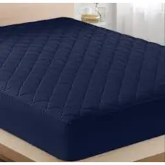 SIRENITAS - Protector de colchón Ajustable acolchonado Cama Semidoble Azul