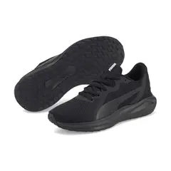 PUMA - Tenis para Niño Twitch Runner Negro