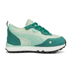 PUMA - Tenis Deportivos Originales Rider Fv Verde Para Niños