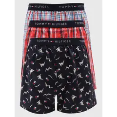 TOMMY HILFIGER - Paquete De 3 Bóxer Con Detalles Distintivos De Hombre Azul Claro