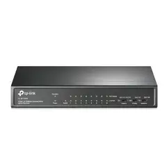 TP LINK - Switch TPLINK PoE escritorio de 9 puertos a 10/100 Mbps PoE 8 PoE de 10/100 Mbps