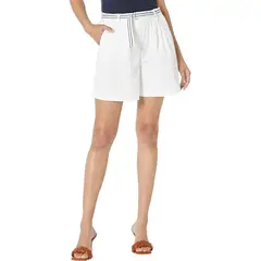 TOMMY HILFIGER - Short Corto Blanco Chino Cambray De Corte Sentado Para Mujer