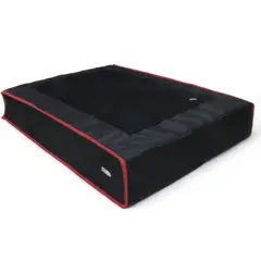 GENERICO - Colchoneta Para Perros 120 x 100 x 15 cm Borde Rojo