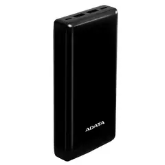 ADATA - Cargador Smart Power Bank 20000mah C20 Usb-ca Negro