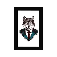 ART INDUSTRY - Cuadro 60x40 Cms Decorativo Lobo Tie