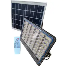 GENERICO - Reflector Solar 300w Ip66 Lampara Led Con Panel Control Luz
