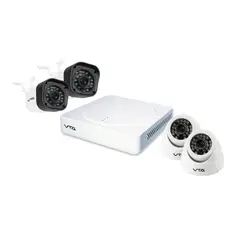 VTA - Kit DVR 4 Cámaras Hibrido 5 En 1