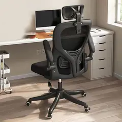 GENERICO - Silla Oficina Ergonómica Con Apoyo Lumbar Brazos Ajustables