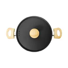 ILKO - Olla aluminio reciclado 24cm negro 2,5mm