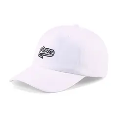PUMA - Gorra Marca Script Logo Cap Original Blanco Hombre