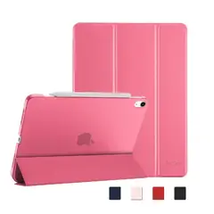 GENERICO - Estuche Para iPad Air 4 y Air 5 de 10.9 + Vidrio Cerámico - Rosado