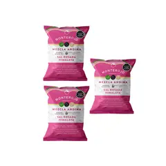 GENERICO - Papas Platanos Y Yuca Sal Rosada Monterojo 3paq X100gr