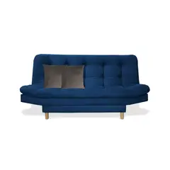MUEBLES REM - Sofa Cama Hofmann Azul Petroleo + Cojines