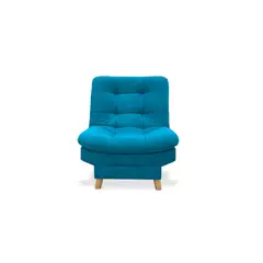 GENERICO - Poltrona Hofmann Tela Turquesa Reclinable 3 posiciones
