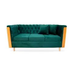 MUEBLES REM - Sofa Steiner Tela Verde