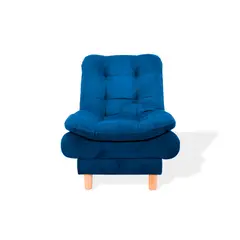 MUEBLES REM - Poltrona Meier Tela Azul Petroleo