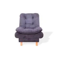 GENERICO - Poltrona Meier Tela Gris Reclinable 3 posiciones
