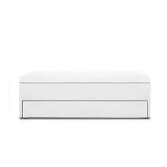 MAGIC CLASS - ZAPATERO BAUL DENVER 160X50X45 MICROFIBRA BLANCO