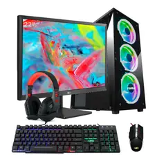 GENERICO - PC Gamer Rgb Ryzen 5 5600G + DDR4 32GB + SSD 512GB + Monitor LG 22'' IPS.