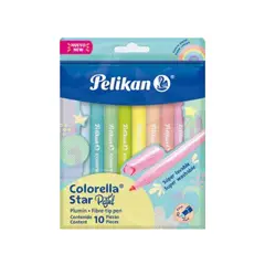PELIKAN - Estuche Plumones X 10 Colorella Star Pastel