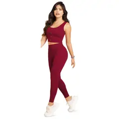 MARKETING PERSONAL - Conjunto Mujer Vinotinto 87146