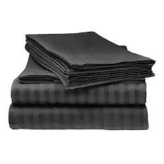 SIRENITAS - Juego de sabanas Cama Semidoble Negro Elegante
