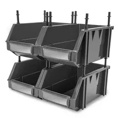 ENERGY PLUS - 4 modulares abiertos organizador plástico inventarios 20Kg