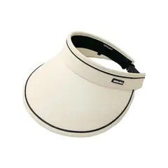 VELBROS - Gorra Visera Ala Ancha Fina Cachucha Unisex Deport Playa - Crema