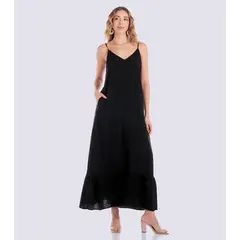 DEREK - Vestido Largo Escote V Agata