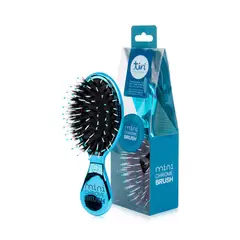 GENERICO - Mini Cepillo de Cerdas de Jabalí Tiri Pro Ideal para Bolso - Turquesa