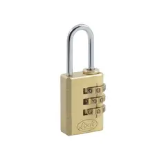 URREA - Candado de combinación programable para maleta latón 20 mm