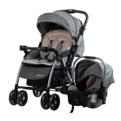 EBABY - Coche TRAVEL SYSTEM BRAVIAR EB1092-1 Gris