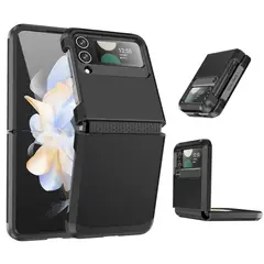 GENERICO - Funda Estuche Case Plegable Compatible Samsung Z Flip 4 Negro