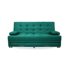 MUEBLES REM - Sofacama Portmann nido tarima Verde + cojines