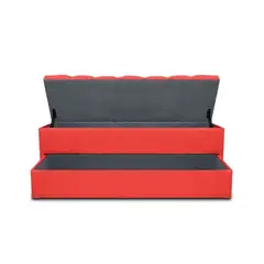 MAGIC CLASS - ZAPATERO BAUL DENVER 140X50X45 ECOCUERO ROJO