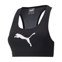 PUMA - Top para Mujer Mid Impact 4Keeps Bra W Negro