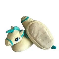 GENERICO - Pantuflas Babuchas Unicornio Blanco con Celeste