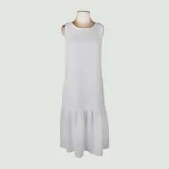 L Y H - Vestido Para Mujer Sin Manga Blanco Marca L&H